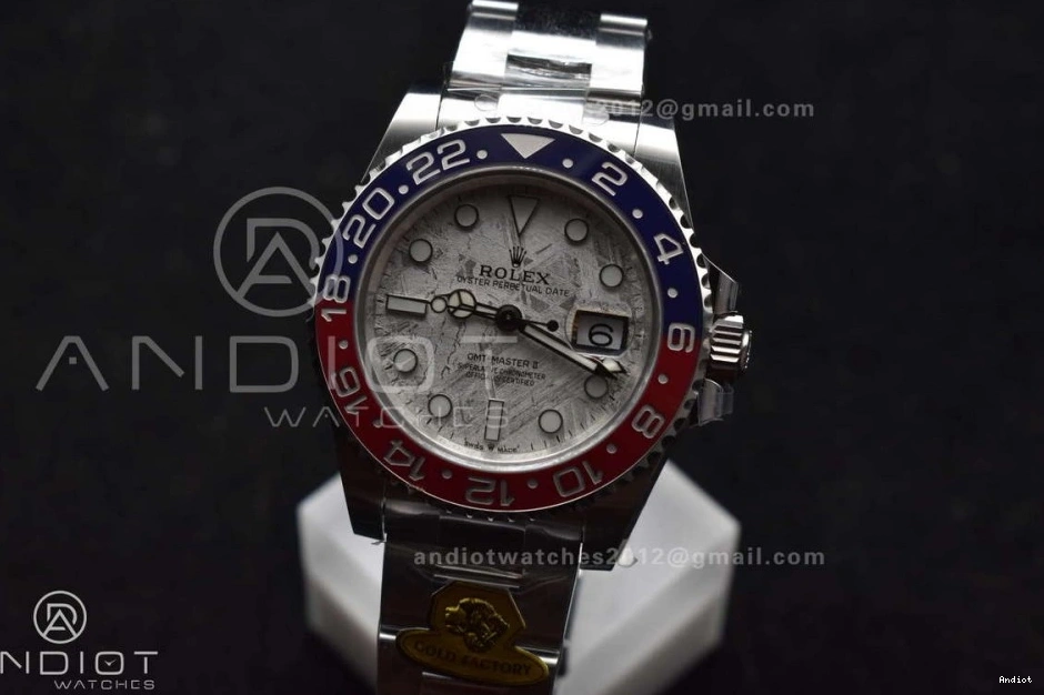 Bracelet Best Gain CHS II 930 126719 on Real GMT Dial Meteorite Weight Factory Oyster Master VR3285 Gold Breathable 1:1 Edition BLRO 0817